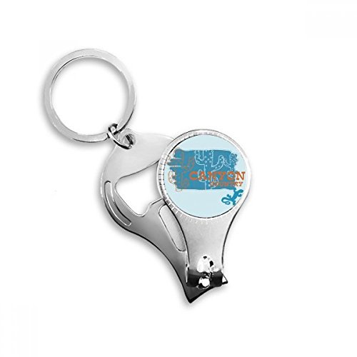BeatChong Key Chain Cactus Succulente Pianta in vaso Clippers multifunzione Anello Nail Apri Bottiglie regalo