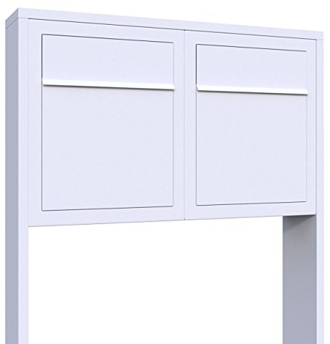 Briefkastenanlage, Design Briefkasten Base for Two Weiß - Bravios