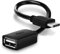 CELLONIC USB OTG Kabel für Huawei P50, P40, P30, P20, Pro, Lite, Mate 50, 40, 30 Handy On The Go Adapter Type C Stecker auf USB A Buchse, Host Anschluss Adapterkabel PVC schwarz