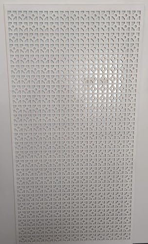 LaserKris Dekoratives Kühlerschutzgitter, perforiert, 6 mm dicke MDF-Platte (1200 mm x 620 mm), KK2-Muster (420 x 297, grundiert)