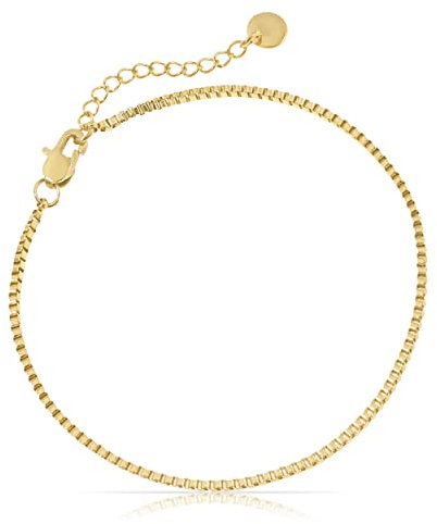 Made by Nami Kubanskt länkarmband i rostfritt stål för män - Minimalistiskt kubanskt kedjearmband - Silver/Guld kedjearmband för män