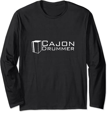 Cajon Drummer Geschenk Langarmshirt