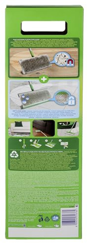 Swiffer La Limpieza de Suelos húmeda y Seca Incluye: 1 fregona, 8 paños Secos para Recoger el Polvo de los Suelos, 3 toallitas húmedas para Suelos, Kit de iniciación