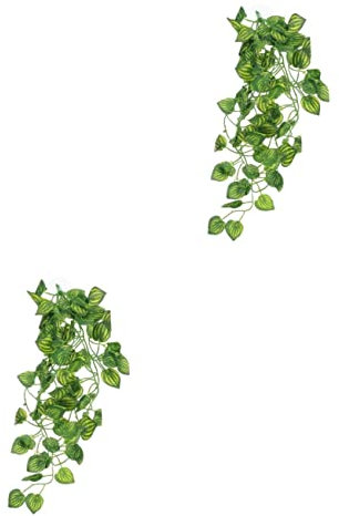CIYODO 2St Landschaftsbau Pflanzen künstliche Reptilienpflanzen Reptiliendekorationen für Terrarien aquariumpflanzen terrarienpflanzen Terrarium Terrarienrankenhandwerk Plastik