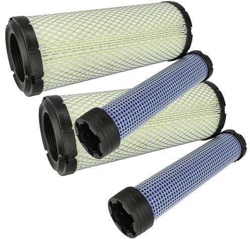 vhbw 2x filtre interne, 2x filtre extérieur compatible avec Bobcat 328 SN 11001, 328 D 1703 SN 5140 13001, 328 D 1703 SN 5166 11001