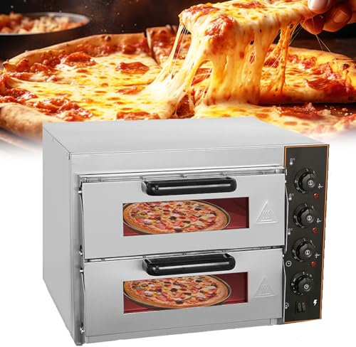 CHONGHAN 3000W Outdoor Pizza Oven,Stainless Less Pizza Maker|Cooking Pizza Steak Fish Chicken and More|for Outdoor Garden Outside Party, Heats up to 660°F, for Stone Baked Pizza at Home