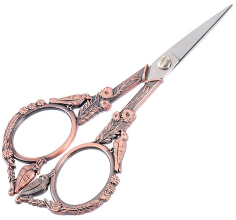 JEWEDECO Retro Vogelschere Stickschere Fadenschneider Für Bastelarbeiten Garnschere Mit Ergonomischem Griff Aus Edelstahl