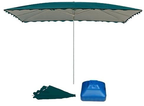BVDHASDBT Parasol pour table de marché extérieur, parasol de patio éclairé, parasol de marché pour table, parasol de marché, pour piscine, porche, jardin, terrasse, arrière-cour, Base verte,