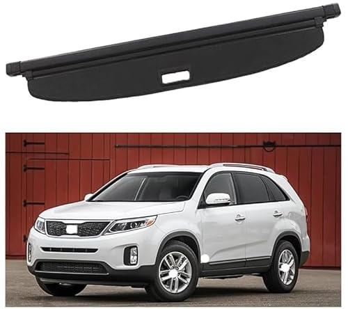 YRCTHEK para Kia Sorento 2013-2014 Coche Maletero Cubierta de Carga RetráCtil Cubierta de Carga Retráctil para Maletero,Cargo Protectora Accesorios Interiores
