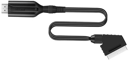 Tofficu 3 Pièces Convertisseur Scart vers Adaptateur pour TV VHS DVD Compatible avec Signal Analogique et Numérique