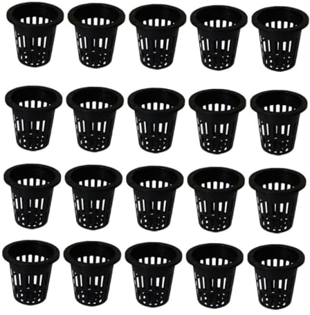 Toyvian 100pcs Plastic Hydroponic Growing Basket Plant Cups for Nursery Soilless Culture Baskets Suitable for Garden Use