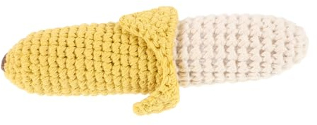 Supvox Gehäkelte Bananenrassel Babyspielzeug Weich Handglocke Für Säuglinge Babys Zahnende Kinder Hände Motorik Zuhause Und Unterwegs