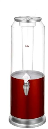 Dispensador de cerveza con núcleo de hielo, dispensador de bebidas de mesa de gran capacidad de 3 litros con luz LED para el hogar, bar y fiestas