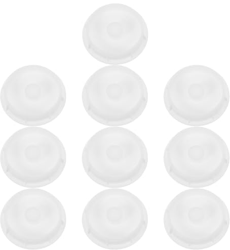 Toyvian 10pcs Sticky Roller Accessory Covers Reusable Plastic Lint Roller Parts for Clothes and Carpet Hair Removal Protective Covers for Travel and Pet Grooming