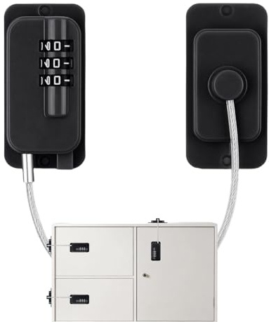 Blocco Frigo Serratura a Combinazione per Armadi Uso Intenso | Blocco Antiapertura per Frigorifero per Camper, Cucina, Bagno, Camera, Armadietti, Cassetti, Armadi