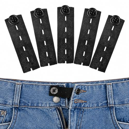 5 stycken byxförlängning elastisk byxknapp förlängning kvinnor män