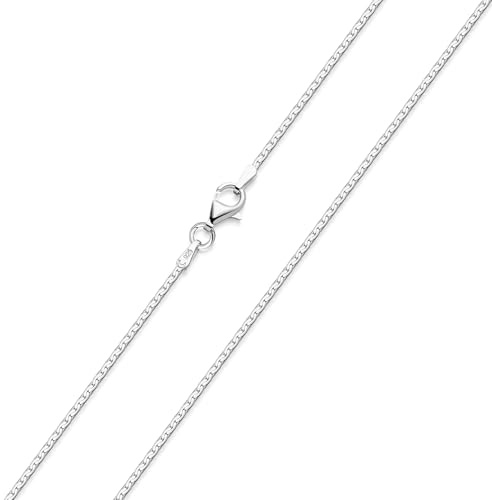 MATERIA by Matthias Wagner Ankerkette Silber 925 oval gedrückt 1,4mm Damen Halskette Silber