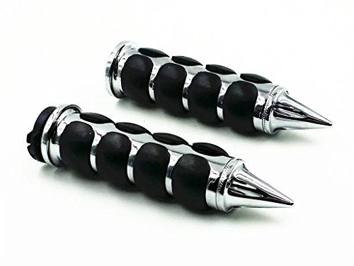 Spike 2,5 cm 25 mm manubrio moto gomma soft confortevole manopole impugnatura per Cruiser Cafe Racer chopper bobber Custom