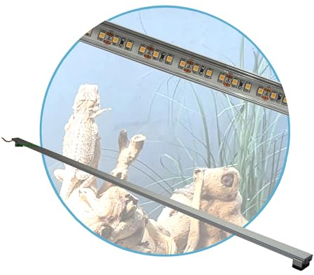 AQUARIUM-PLÜDERHAUSEN Terrarium LED Beleuchtung,100 cm Set1 Leuchtbalken Wüsten Reptilien Pflanzen LED