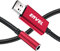 ENVEL Adaptateur USB Jack 3.5mm Audio Carte Son Externe USB vers Jack TRRS 4 Pôle pour Casque Microphone Plug et Play Compatible avec PS4 PC Ordinateur Portable Windows Linux Android Surface, Rouge