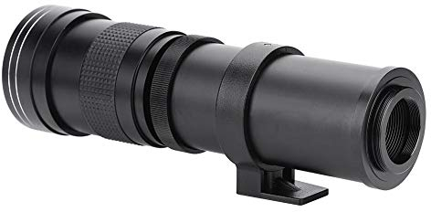 Kamera Teleobjektiv, 420-800 mm 1: 8,3-16 Teleobjektiv Manuelles Zoomobjektiv für Canon Nikon Sony Pentax DSLR-Kamera(Canon EF Port)