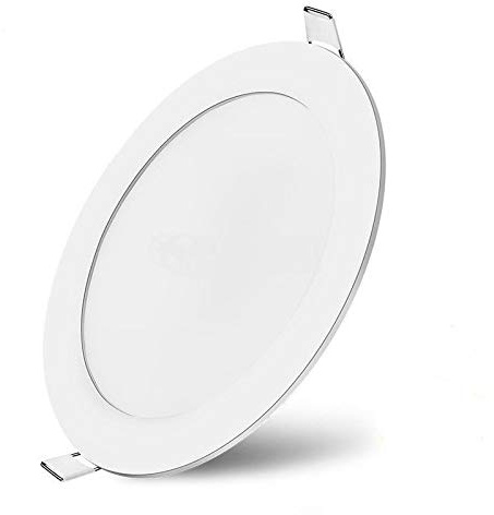 Braytron 9W LED Panel Einbaustrahler Spot Einbauleuchte Warmweiß (3000K) 790 Lumen Deckenleuchte Rund flach