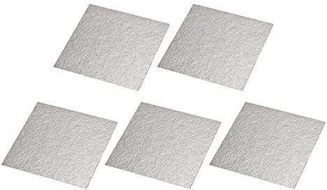 sourcing map Microwave Oven Waveguide Cover Mica Plate Sheet Insulation Rectangle Board Repairing Kit 4.7 x 6 Inch 5pcs