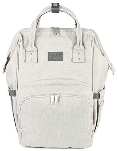 Progression Wickelrucksack, Rucksack Wickeltasche lässig für unterwegs, inkl. Wickelunterlage, ideal für den Kinderwagen, mit vielen Fächern für Babysachen und Windeln