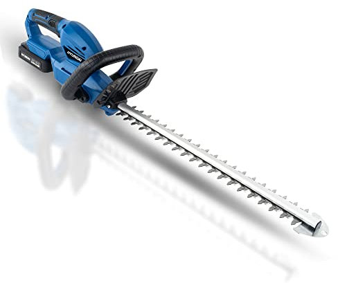 Hyundai 20v Li-ion Cordless Hedge Trimmer/Hedge Cutter With Battery & Charger 510mm / 20” Cutting Blade, Lightweight Design - Low Maintenance - 3 Year Warranty