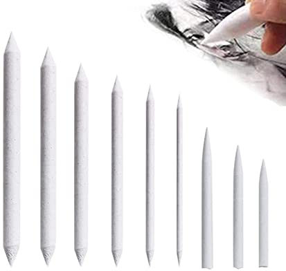 Papierwischer Set 9 Stück Blending Stümpfe für Student Skizze Zeichnen, Malen Zubehör, Radiergummi Stift, schleifpapi set Mischen Papierwischer Set Kinder Student Skizze Zeichnen