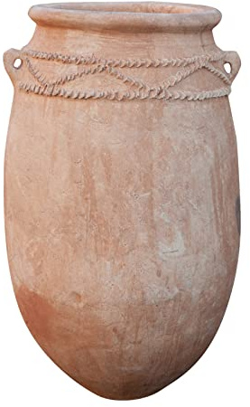Biscottini Vaso terracotta del sahara 102x62x62 cm | Vasi terracotta grandi | Anfore da giardino decorative e funzionali