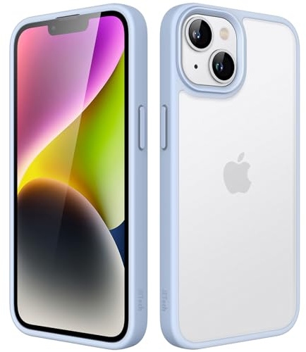 JETech Matte Hülle für iPhone 14, Himmelblau | Robuster Schutz, Matte Rückseite, Anti-Fingerabdruck, Stoßfestes Design