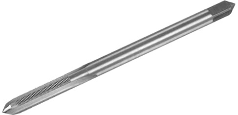 sourcing map Metrischer Gewindebohrer M6 x 0,5 H2 100 mm, extra lang, gerade Nut, Gewindebohrer, Gewindebohrer, Reparaturwerkzeug