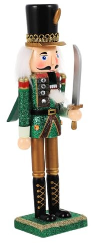Cabilock Casse-Noisette Bois De Noël Soldat Casse-Noisette Décoratif Figurine De Bureau Cadeau De Noël Artisanal