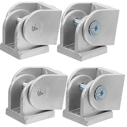OKUMEYR 4stücke Teiliges Flexible Schwenkgelenke Aus Zinklegierung Kompatibel Mit Aluminiumprofilen Langlebige Profilverbinder Vielseitige Verbindungselemente Für Aluminium-extrusionsprofi