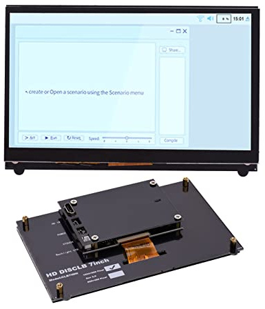 Touchscreen IPS 7 Pollici, Touchscreen Pi, Schermo Pi Ad Alta Definizione per Tutte le Versioni di (1024x600)