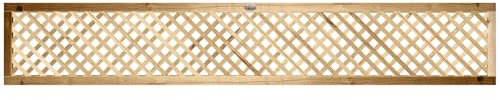 Premier Elite Alderley Rounded Edge Smooth Lattice Trellis Pressure Treated Fence Topper Panel or Wall Climber Width: 6ft (183cm) x Height: 1ft (30cm | 300mm) Privacy 20mm x 20mm Hole Design