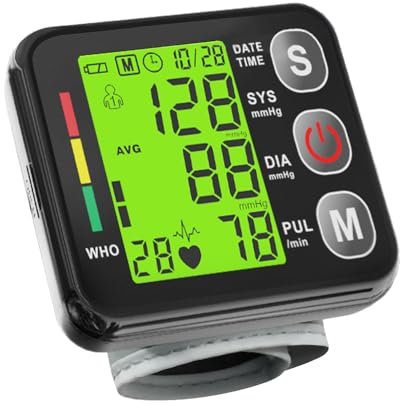 Wrist Blood Pressure Monitor, Adjustable Wrist Blood Pressure Cuff from 5.3 inches to 8.4 inches, Automatic Wrist Blood Pressure, 2 Users 180 Memory, Blood Pressure Monitors Wrist