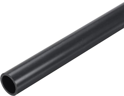 sourcing map 0.87 Inch PVC Rigid Tube Round Pipe 17.6mm ID 22mm OD 12 High Impact for Water Pipe, Aquarium, Fish Tank, Greenhouse Garden, Deep Grey