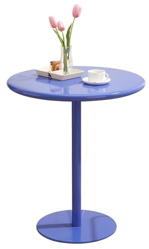 MEILISHAOMEI Runder Tisch, moderner runder Esstisch, Beistelltisch, Couchtisch, Sockel, Säulentisch, Thekentisch, Bartisch für Küche, Wohnzimmer, Bistro, Büro – einfache Montage (Größe: 60 x 72 cm)