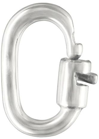 Vielring 925 Sterling Silber Permanent Armband Verschluss - 14K Vergoldet, Ideal für Ketten/Armbänder bis 5 mm Breite - Eleganz und Haltbarkeit für Schmuckprojekte, Hypoallergen (Silber)