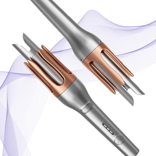 Ferro arricciacapelli automatico – Ferro arricciacapelli grandi ricci 32 mm, arricciacapelli automatico con timer intelligente e display LCD a 5 temperature (160 – 200 °C), acconciatura a lunga durata