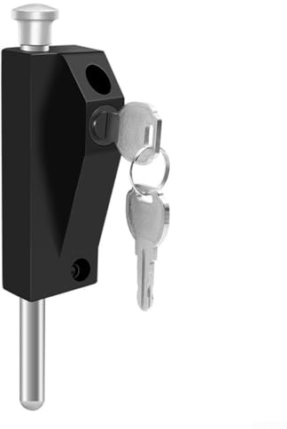 Floor latch lock equipped with compression spring for smooth automatic locking and reinforced solid rod shaft to resist break in attempts on residential and commercial doors