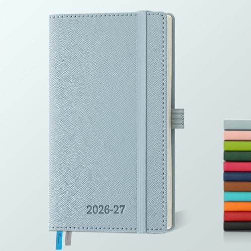 IN-LUXPRO Kalender 2026 2027 Wochenplaner Horizontal PU-Hartschale