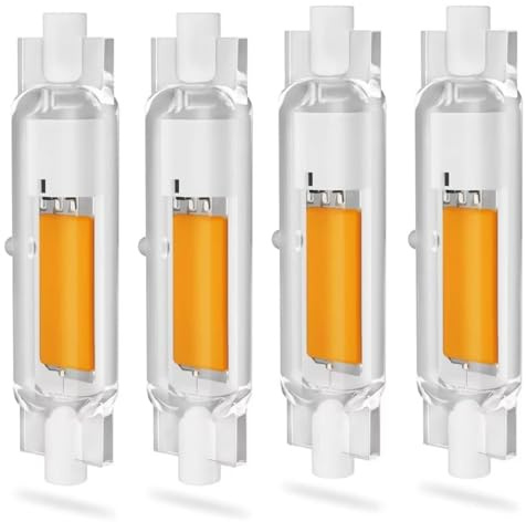 Dvnoua R7S LED 78mm Dimmbar 20W, Warmweiß 3000K, R7S LED 78mm Lampen Ersatz für 200W Halogen Leuchtmittel, 2000LM Kein Flackern, 360°Abstrahlwinkel, Beleuchtung für Zuhause, 4PCS
