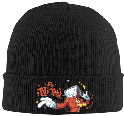 YEHWHCOAO È Ora della TV! Cappelli con Berretti di Tenna Deltarune Cappelli a Cappuccio per Adulti Unisex Sportivi all'aperto Skullies Berretti per la Testa Autunnali