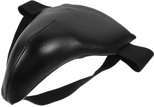Kichvoe Professional Groin Protector for Martial Arts Training, Portable Wear-resistant Crotch Guard, Black Size L, Suitable for Adults in Karate, Muay Thai, Taekwondo, and Combat