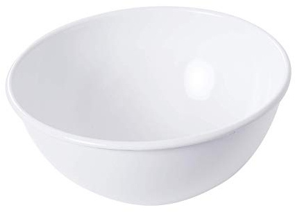 Riess, 0464-033, Obst- und Salatschüssel Ø 22cm, WEISS, Vol. (rec.): 2,0 Liter, Made in Österreich, LBH: 23,4x23,4x10,3cm, 0,534kg, Ungiftig, Dauerhaft, Farbecht, Kratzfest, Handgemacht