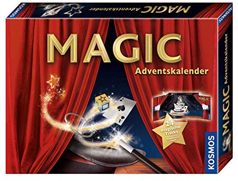 KOSMOS 698867 - MAGIC Zauber Adventskalender 2019, Spannende Zaubertricks und Zauber-Utensilien für die Adventszeit, Spielzeug Adventskalender zum Zaubern für Kinder ab 8 Jahren