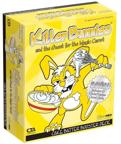 Killer Bunnies and The Quest for The Magic Carrot - Cake Batter Expansion, a Fluffy and Delicious Addition to The Base Game!